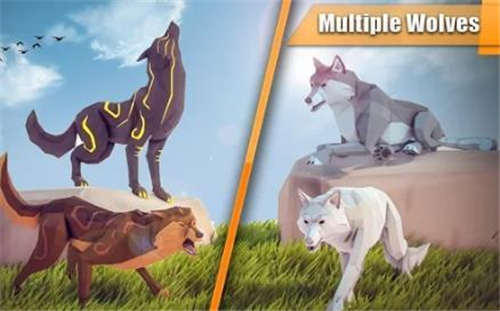 野狼模拟器3D动物家庭故事